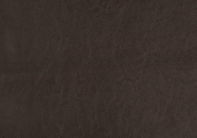 Set of 2 Brown Leather Look Upholstered Dining Chairs with Wood Legs