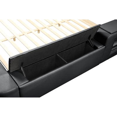 Zoya Smart Multi-Functional Black Bed