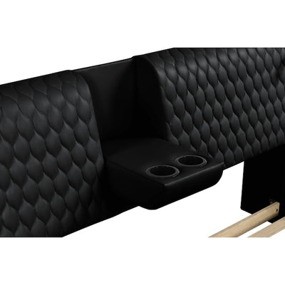 Zoya Smart Multi-Functional Black Bed