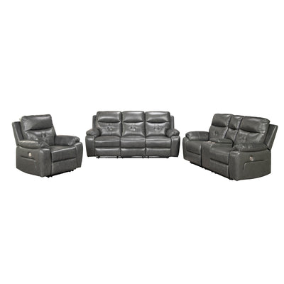 Affordable power reclining sofa with drop-down table in Canada-5