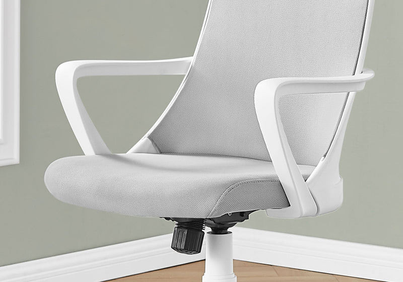 Office Chair - White / Grey Mesh / Multi Position